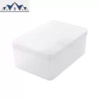 透明塑料有盖收纳盒衣柜箱子 衣服收纳箱整理箱小号储物箱 三维工匠