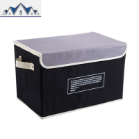 棉麻折叠收纳箱衣柜大号衣服收纳筐布艺收纳盒整理箱储物箱 三维工匠