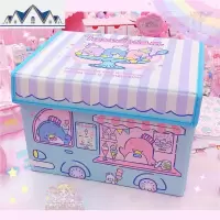 可爱美乐蒂双子星小白学生宿舍整理收纳箱储物箱少女心杂物收纳 三维工匠