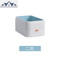 办公桌面收纳盒塑料抽屉式收纳柜办公室置物架文件整理箱 三维工匠