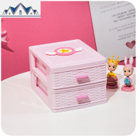 抽屉式收纳盒少女书桌下的ins韩风桌面梦幻宿舍发饰发卡 三维工匠