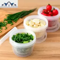 葱花保鲜盒带盖迷你沥水小号塑料冰箱密封盒家用水果葱姜蒜收纳盒 三维工匠