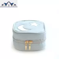 首饰包迷你布艺网红少女心放耳饰收纳盒ins风随身小便携精致旅行 三维工匠