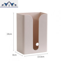 抽纸盒免打孔粘贴厨房客厅用纸收纳盒壁挂式纸巾架厕所纸巾盒 三维工匠