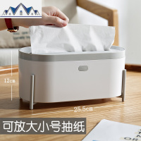 家用抽纸盒纸巾盒客厅桌面创意纸抽茶几遥控器收纳卷纸盒北欧ins 三维工匠收纳盒