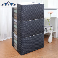 三件套衣服收纳箱牛津布纺衣柜整理箱棉被储物箱可折叠布艺衣物袋 三维工匠