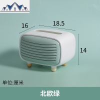 家用纸巾盒ins可爱少女北欧创意简约客厅卧室抽纸盒桌面纸抽收纳 三维工匠收纳盒