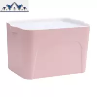 收纳箱四件套塑料整理衣服物宿舍桌面收纳盒玩具大小号零食储物箱 三维工匠