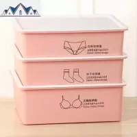 内衣内裤收纳盒塑料抽屉式分格学生宿舍用衣柜内放袜子有盖整理箱 三维工匠