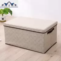 收纳箱布艺折叠大号衣物储物箱收纳盒整理箱车载衣柜衣服收纳 三维工匠