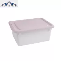 加厚储物箱塑料玩具收纳箱桌面零食整理箱子大号收纳盒有盖 三维工匠