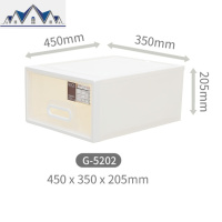 透明塑料收纳柜家用衣物整理箱内衣抽屉式可自由组合储物柜 三维工匠