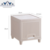 多层收纳柜简易塑料储物柜加厚翻盖式卧室衣服洗浴用品厨房整理柜 三维工匠