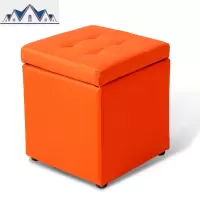 凳子时尚创意沙发凳 皮凳子换鞋凳方凳储物凳客厅脚凳试衣间凳子 三维工匠收纳凳
