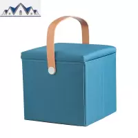 多功能可折叠收纳凳布艺玩具储物凳家用收纳箱彩色沙发换鞋凳 三维工匠
