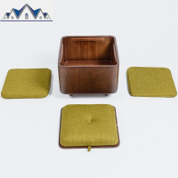 多功能收纳凳移动实木换鞋凳储物凳北欧阳台小茶几炕桌 三维工匠