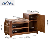 换鞋凳家用口收纳登储物凳穿鞋凳进鞋架可坐入鞋柜凳子一体 三维工匠收纳凳