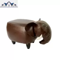 新款时尚创意简约Ins风儿童房动物大象穿换鞋储物收纳矮凳子沙发 三维工匠收纳凳