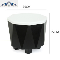 现代可叠加收纳凳多功能储物凳创意可坐人换鞋凳塑料收纳箱小板凳 三维工匠