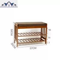 简约换鞋凳沙发凳现代简易床尾凳储物鞋凳楠竹换鞋凳鞋柜鞋架 三维工匠收纳凳