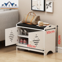 进换鞋凳鞋柜多功能创意简约现代玄关穿鞋凳家用口储物凳鞋架 三维工匠收纳凳