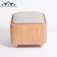 随园 创意简约换鞋凳储物凳子 多功能实木穿鞋凳可坐收纳凳沙发凳 三维工匠