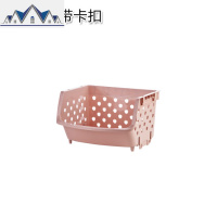 家用塑料收纳筐厨房置物篮子落地收纳架零食杂物蔬菜水果置物架 三维工匠收纳篮