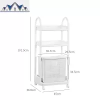 脏衣篮洗衣篮脏衣服收纳筐家用浴室洗澡整理收纳篮带轮多层置物架 三维工匠