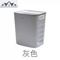 脏衣篮衣服收纳筐壁挂式框卫生间家用浴室分类装挂墙蓝洗衣篓篮子 三维工匠收纳篮