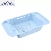 创意可伸缩水沥水架家用塑料洗菜篮子厨房放碗筷收纳架沥水篮 三维工匠收纳篮