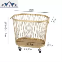 北欧风铁艺收纳篮浴室脏衣篓脏衣篮轻奢家居玩具衣服收纳筐金色 三维工匠
