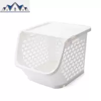 厨房多层式落地蔬菜篮子塑料置物架收纳筐家用杂物整理筐储物架子 三维工匠收纳篮