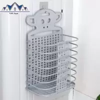 可折叠脏衣篮子免打孔墙壁挂式装衣物玩具收纳筐家用放衣服篓 三维工匠收纳篮