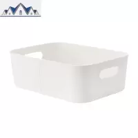 塑料桌面收纳篮卫生间浴室化妆品收纳盒零食书籍整理置物篮 三维工匠