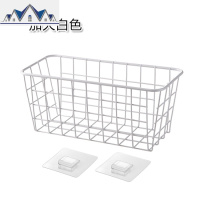 免打孔铁艺挂篮家用篮子厨房壁挂式置物架浴室收纳篮置物篮收纳筐 三维工匠