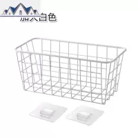 免打孔铁艺挂篮家用篮子厨房壁挂式置物架浴室收纳篮置物篮收纳筐 三维工匠
