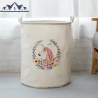 大号脏衣服可折叠洗衣杂物玩具收纳篮篓筐桶防水整理布艺家居宿舍 三维工匠