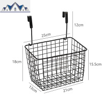 宿舍铁艺收纳 免打孔壁挂式收纳篮 学生寝室粘贴挂篮 置物架 三维工匠