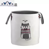 布艺脏衣桶家用衣物玩具收纳桶放衣服的脏衣篓折叠脏衣篮 三维工匠收纳篮