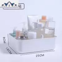 收纳筐厨房卫生间桌面零食整理篮子塑料手提杂物抽屉储物盒置物篮 三维工匠收纳篮
