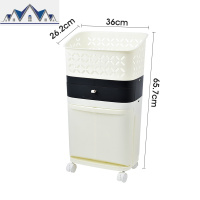 浴室脏衣服收纳家用收纳筐分类脏衣篮双层衣篓脏衣篓脏衣娄 三维工匠收纳篮
