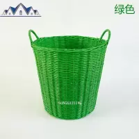 特大号手工编织塑料脏衣服收纳筐篮洗衣篮藤编脏衣篮篓玩具箱 三维工匠收纳篮