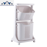 脏衣服收纳筐置物架北欧家用ins收纳洗衣篓分层卫生间脏衣篮 三维工匠收纳篮