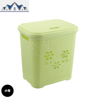 超大号方形塑料脏衣篮带盖洗衣脏衣服收纳筐脏衣篓玩具收纳篮 三维工匠