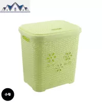超大号方形塑料脏衣篮带盖洗衣脏衣服收纳筐脏衣篓玩具收纳篮 三维工匠