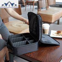 2020新款化妆箱小号大容量多层便携手提防尘护肤品收纳盒包女 三维工匠收纳包