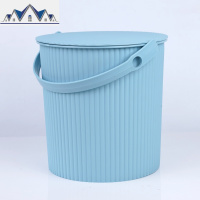 塑料手提浴筐桶带盖可坐洗澡浴桶收纳储物加厚大号水桶健身洗漱包 三维工匠收纳包