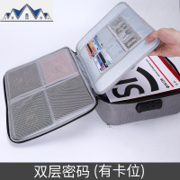 家庭收纳包便携家用多功能旅行护照文件户口本简约多层大容量 三维工匠