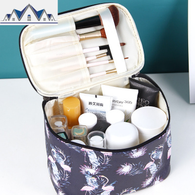 便携化妆包女网红新款2019ins风超火大容量手提收纳品小时尚洋气 三维工匠收纳包