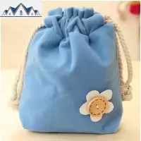 小号抽绳袋丝绒买菜钱包收纳斜挎随身收口学生束口袋小布袋复古 三维工匠收纳包